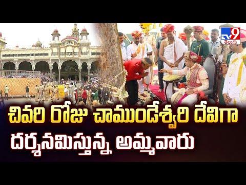 Dasara 2025 : చివరి రోజు చాముండేశ్వరి దేవిగా దర్శనమిచ్చిన అమ్మవారు - TV9 - TV9