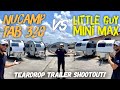 NuCamp Tab 320 vs Little Guy Mini Max! | Teardrop Trailer Shootout!