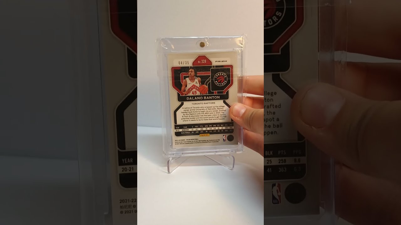 Dalano Banton Rookie Purple Prizm /35