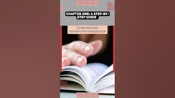 Chapter One: A Step-by-Step Guide to #writing Your #dissertation #introduction #stepbystep