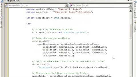Creating Auto Filtered Tables In Excel 2007