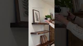 The Secret to PERFECT Floating Shelves (Hidden Brackets!) 🤫#shorts