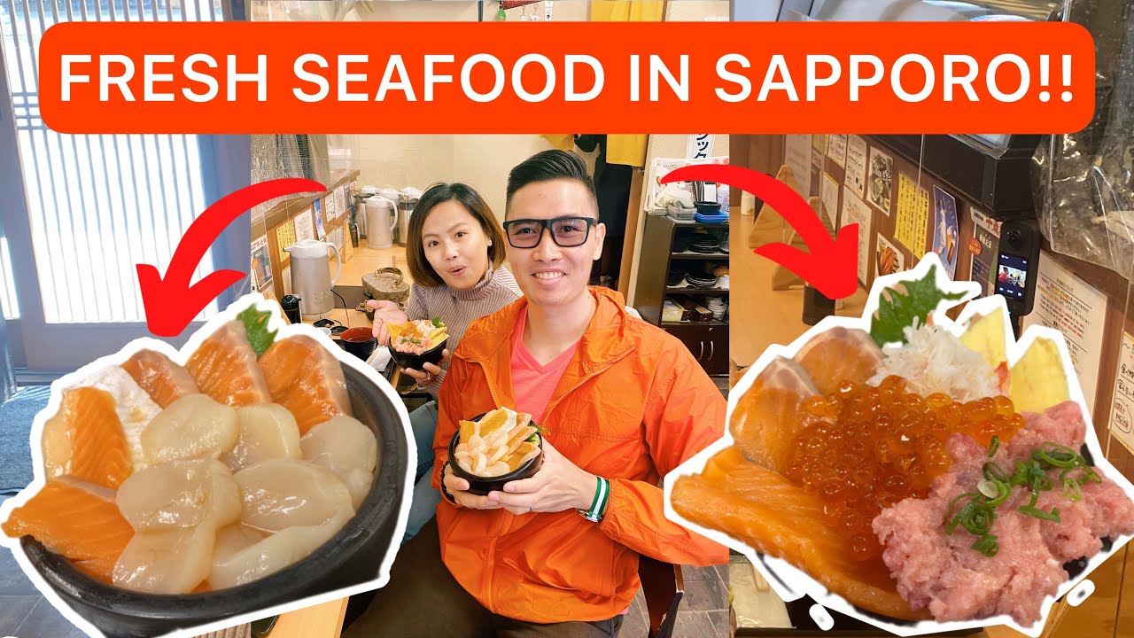 SEAFOOD FEAST JAPAN FRESH SEAFOOD MUKBANG IN NIJO FISH MARKET SAPPORO