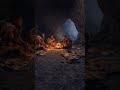 Deep in a Neanderthal cave, 40,000 BCE.