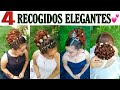 PEINADOS ELEGANTES RECOGIDOS ALTO FÁCILES 👸|PEINADOS PARA BODAS 15 AÑOS GRADUACIÓN|TRENZAS NMBA