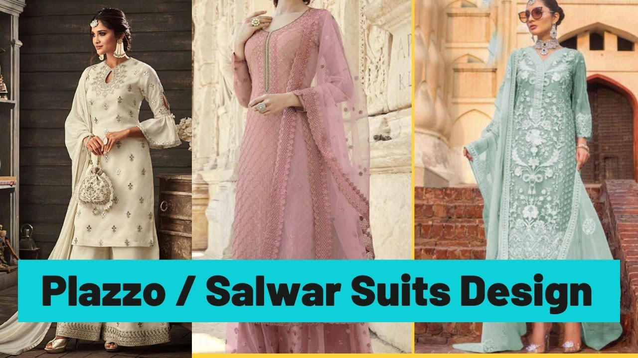 New Palazzo & Salwar Suits Designs 2021|| Partywear Palazzo Suits Designs || Stylish Palazzo Suits.