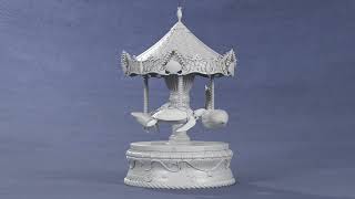 Carousel Turntable Clay Model