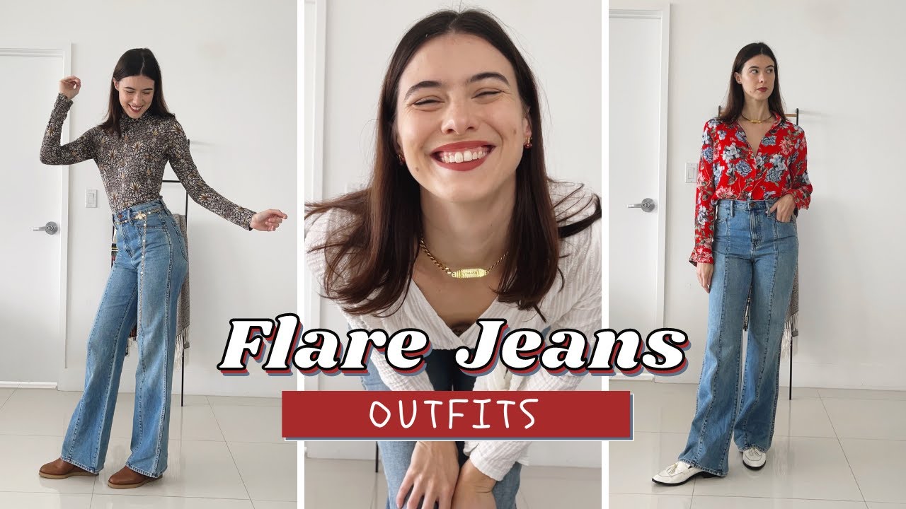 7 Outfits, 1 Pair of Flare Jeans  How To Style Flare Jeans For Every  Occasion 