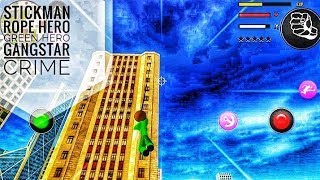 Stickman Rope Hero Green Hero Gangstar Crime! | Stickman rope hero! ❤️ #shorts screenshot 5
