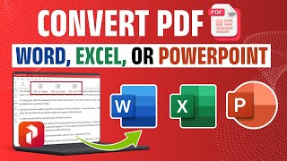 How to Convert PDF to Word, Excel & PowerPoint Easily | Step-by-Step Guide #convertpdf #pdftoword