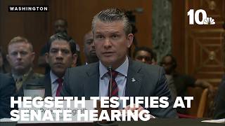 Defense Secretary Pete Hegseth and Joint Chiefs Chairman Gen. Dan Caine testify at Senate hearing