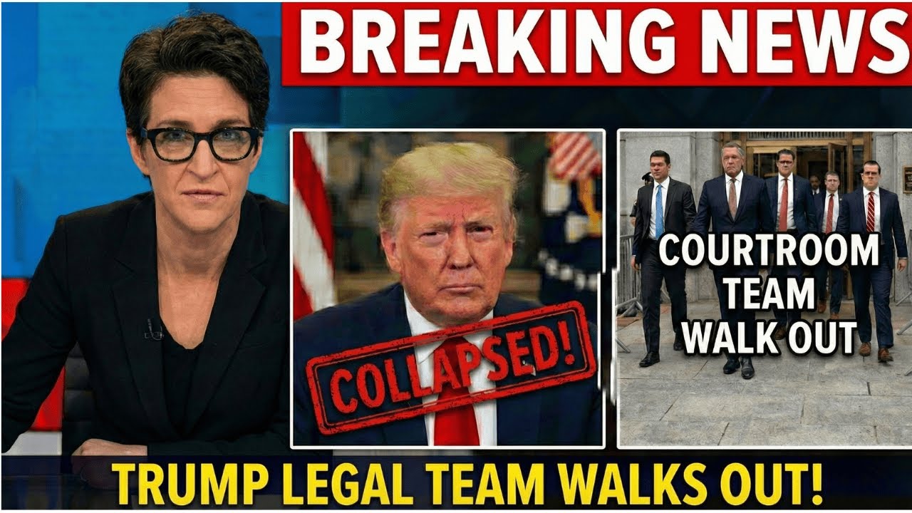 "Trump's Courtroom Collapse — His Legal Team Walks Out!"