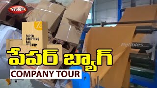 Paper Bag Manufacturing | పేపర్ బ్యాగ్ తయారీ | Company Tour | Paper Bag Making | telugu