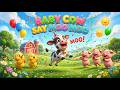 Baby Cow Say Moo Moo 🐄🎵✨ | Fun Animal Sounds Song for Kids & Toddlers 🌈👶