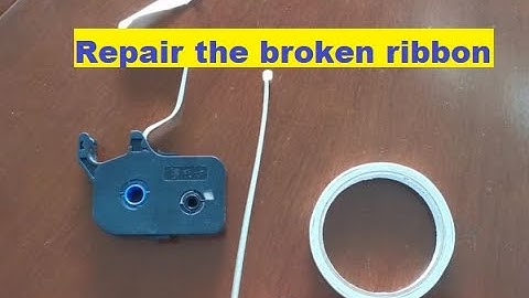 [Expert Instructions] Repair the broken ribbon(cartridge) of SUPVAN TP70ETP76E/TP80E tube printer.