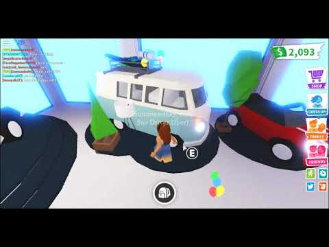 New Cars Roblox Cars Adopt Me Camper Van Camping Youtube - roblox camping rv