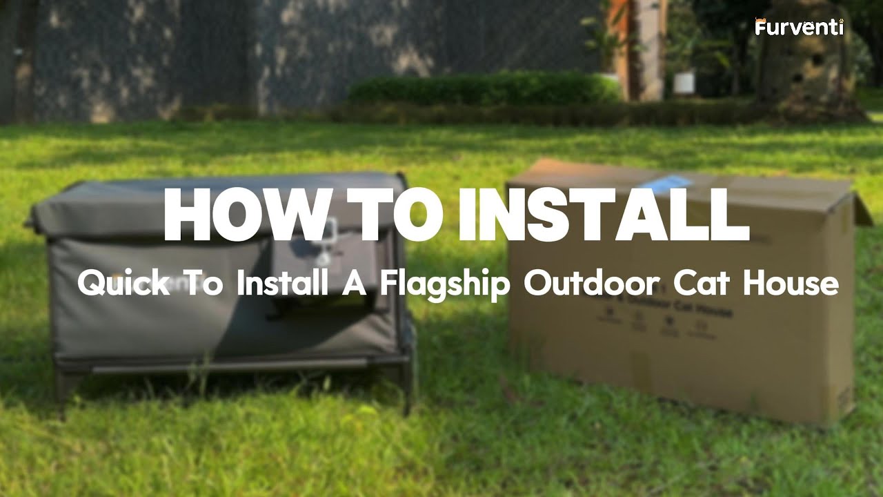 Quick To Install A Flagship Outdoor Cat House Dark Grey