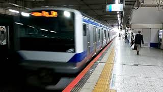 北千住を通過するE531系回送列車