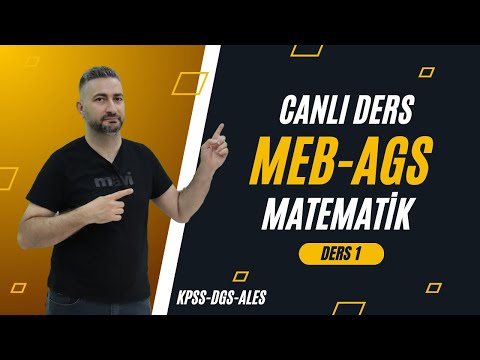 MEB-AGS /SIFIRDAN MATEMATİK