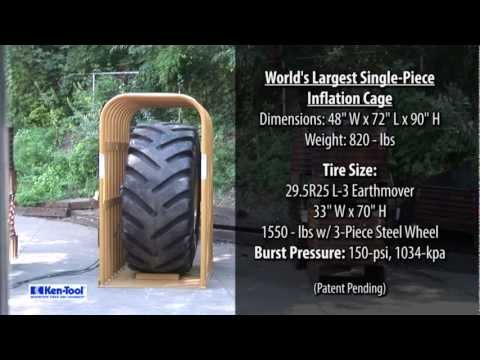 HUGE TIRE EXPLOSION: Ken-Tool Introduces the World's Largest Single-Piece Tire Inflation Cage