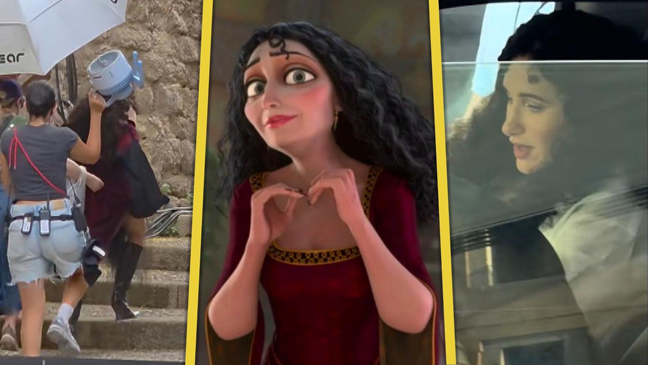 Kathryn Hahn Makes Her Mother Gothel DEBUT on Tangled Live-Action Set