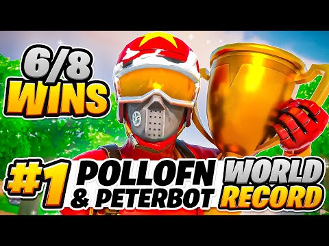 1ST PLACE DUO CASH CUP (6/8 WINS) - WORLD RECORD 🏆 w/ @PeterbotFN | Pollo