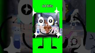 64 bits 32 bits 16 bits 8 bits 4 bits 2 bits 1 bits 0.5 bits 0.3 bits 0.2 bits 0.1 bits