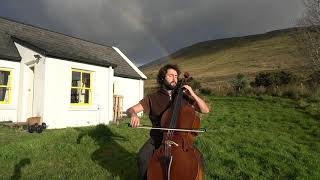 Video thumbnail of "Patrick Dexter -While Shepherds Watch Their Flock on cello under an Irish rainbow"