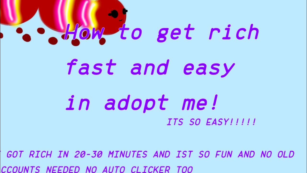 Adoptme Auto Clicker How I get rich in adopt me in 20-30 minutess no ato clicker no old ...