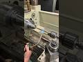 Making myself a new ice pick today and giving the brass hex a quick twist in the lathe #machinist