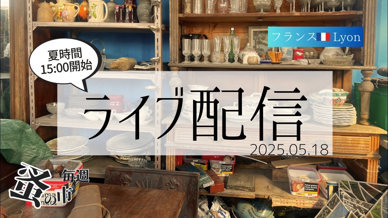 毎週蚤の市🇫🇷Lyonから 2025.05.18 Sunday Brocante in France vol
