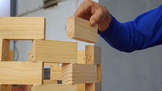 The Most Perfect And Amazing Wood Reuse Idea // The Most Unique Stylized Design From Scraps Of Wood screenshot 5