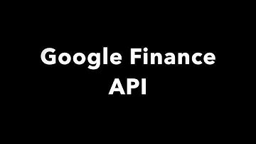 Google finance API