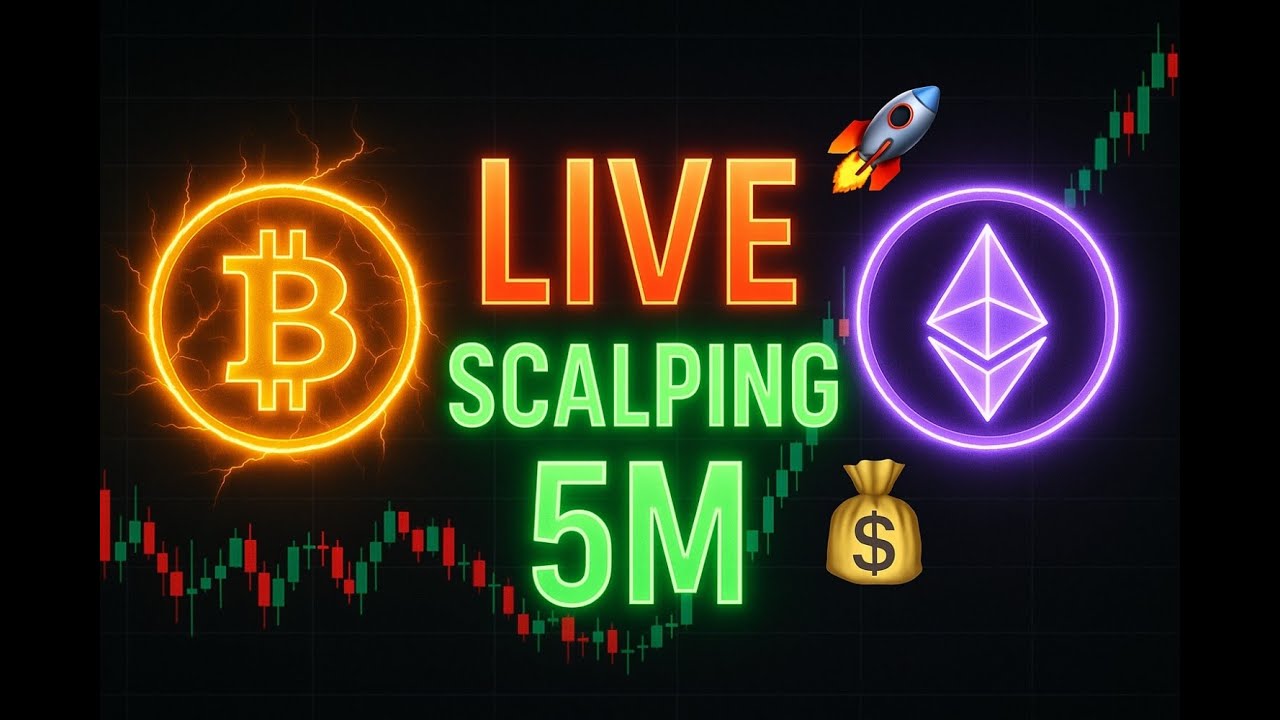 🚀 Live Scalping 5-Min Chart | BTC & ETH Crypto Trading | High Winrate ...