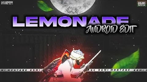 INTERNET MONEY - LEMONADE |SIDDHA GAMING CONTEST |#SiddhaEC|ANDROID EDIT |
