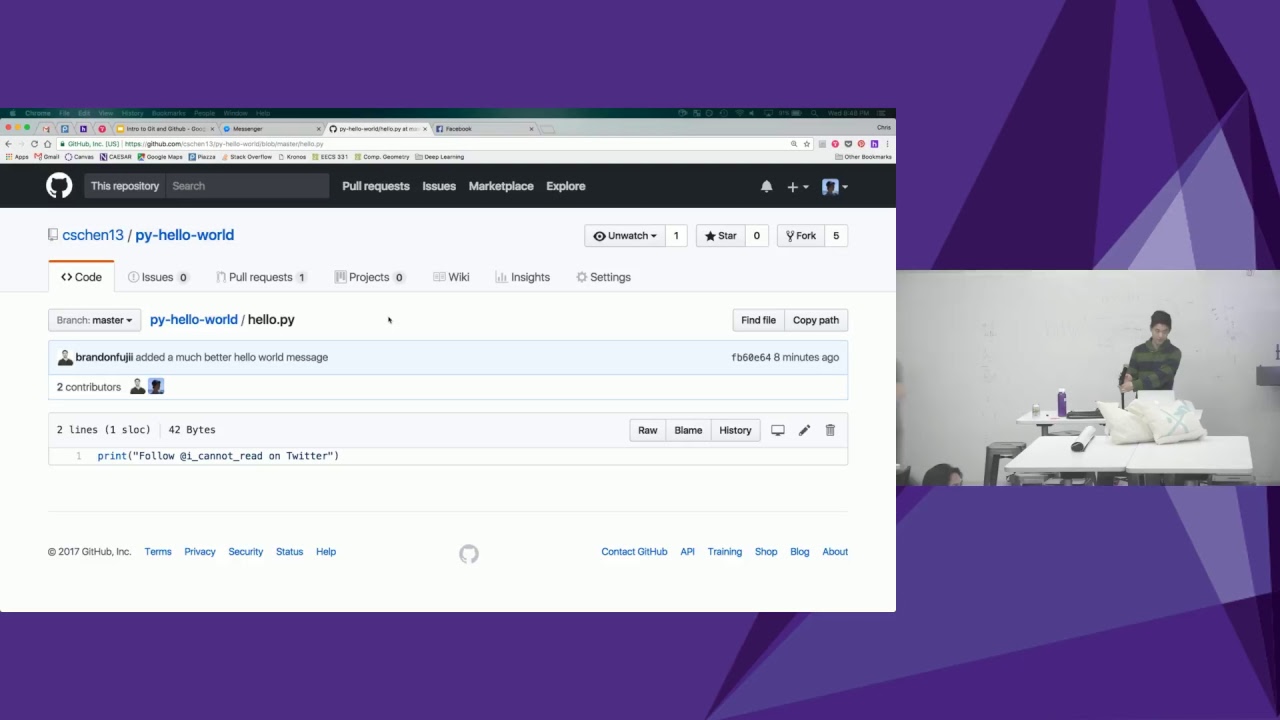 Hack Night Fall 2017: Intro to Git and GitHub - YouTube