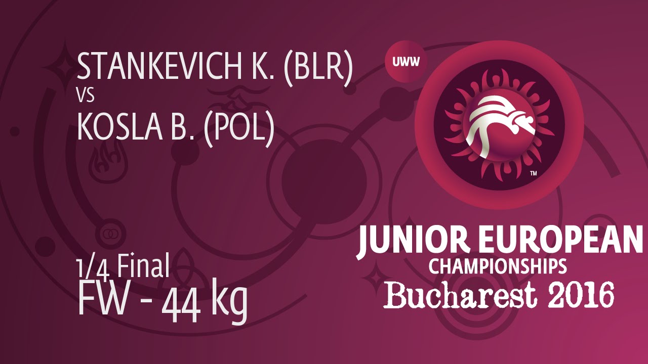 1/4 FW - 44 kg: K. STANKEVICH (BLR) df. B. KOSLA (POL), 10-4