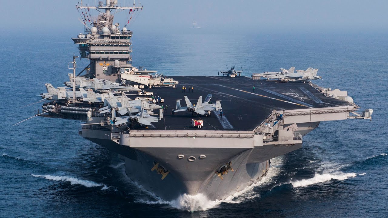 The Aircraft Carrier USS Harry S. Truman (CVN 75) Conduct Flight Deck ...