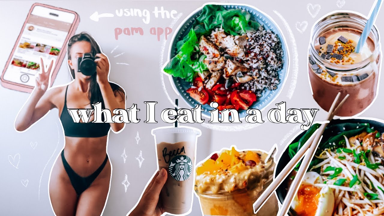 what i eat in a day // trying recipes from the Pam App! *healthy & yummy* YouTube