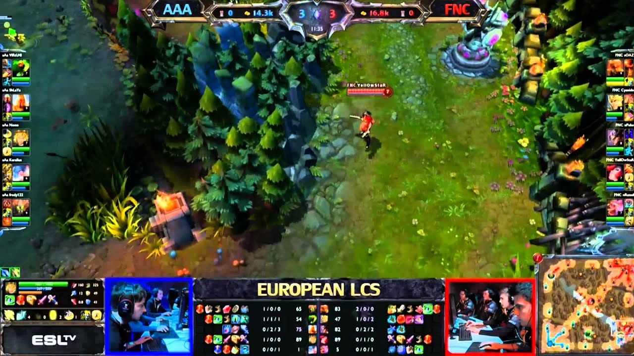 Against All Authority vs Fnatic LCS 2013 EU Spring W4D3 FULL GAME