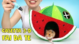 Come Disegnare Una Casetta-Cocomero Per Un Criceto Con la Penna 3D🖌🍉🐹