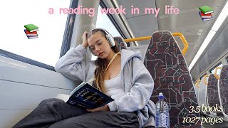 how much I realistically read in a week! read with me vlog 📚