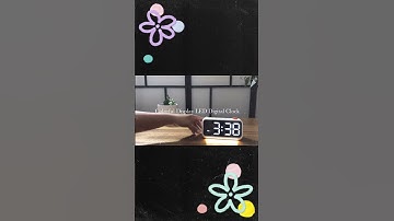 Colorful LED Display Digital Alarm Clock