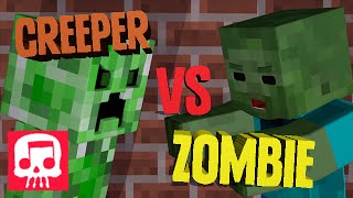 Minecraft Rap Battle - Creeper vs. Zombie ANIMATED [JT Music and Brysi]