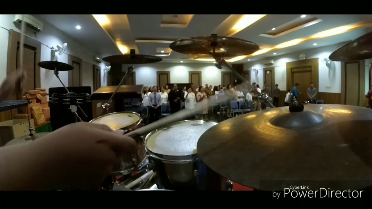 Nyanyi dan Bersoraklah Bagi Dia - GMS Worship (Drum Cam) - YouTube