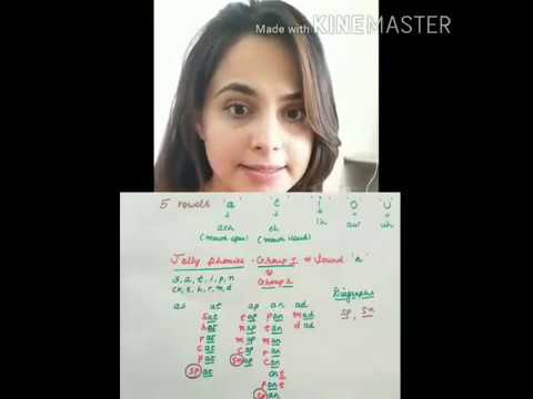 jolly phonics vowel a 3 letter spellings for class