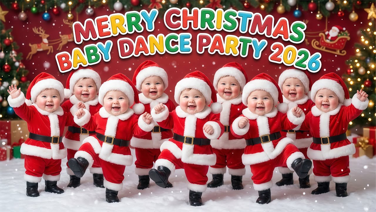 Baby Dance Christmas Song 2026 | Jingle Bells & Holiday Cheer | Smiley Songs
