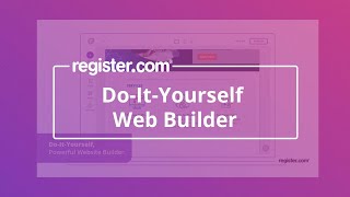Do it Yourself Website Builder with Register.com