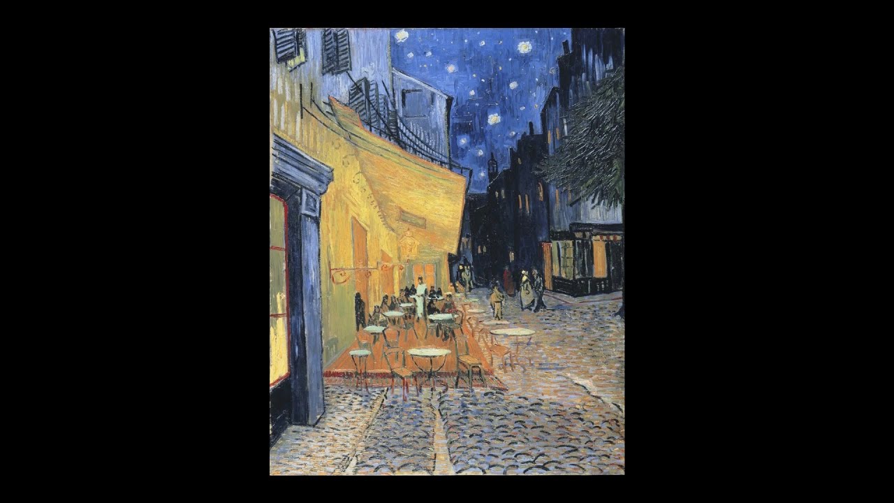 日めくり3分間名画の旅】209枚目 ゴッホ「夜のカフェテラス」 - YouTube