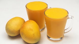 Mango Milkshake - मैंगो मिल्कशेक - How To Make Milkshake - Summer Drinks Recipe